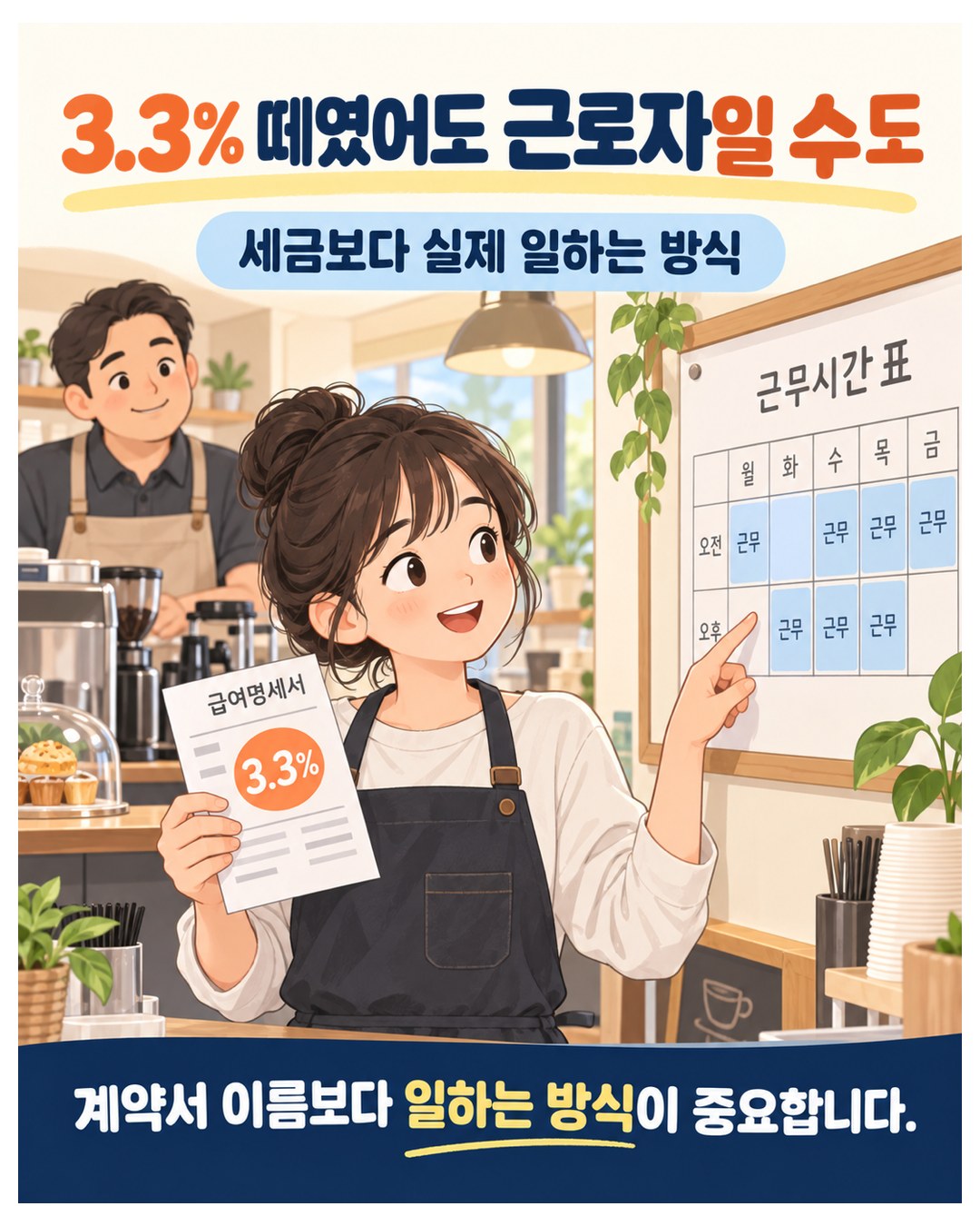 3.3% 떼였어도 근로자일 수도 — 세금보다 실제 일하는 방식, 계약서 이름보다 일하는 방식이 중요