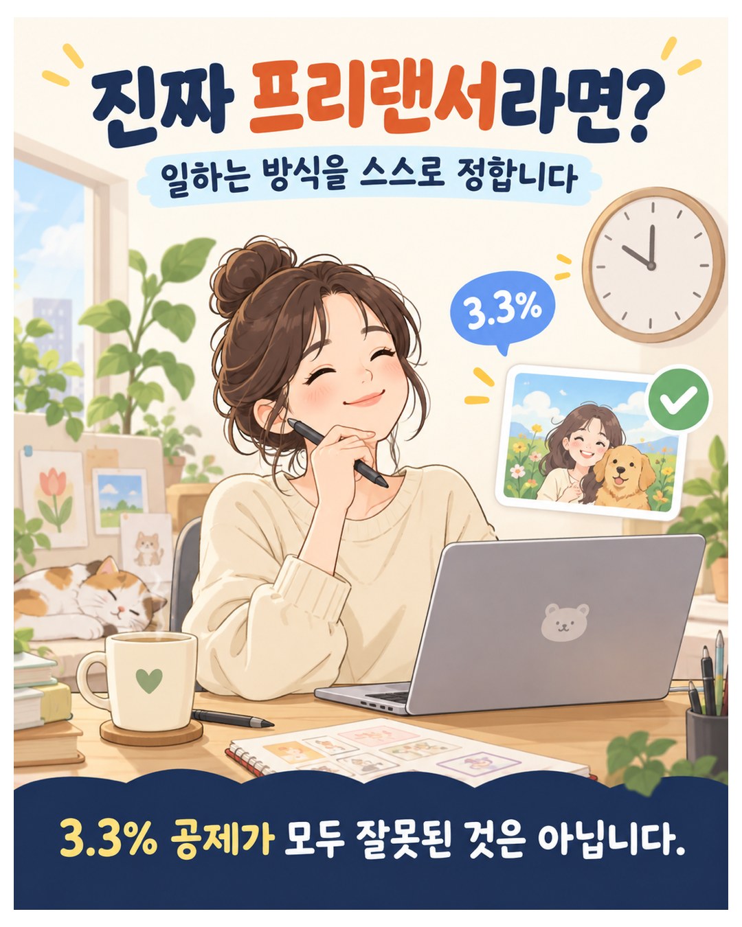 진짜 프리랜서라면 일하는 방식을 스스로 정함 — 3.3% 공제가 모두 잘못된 것은 아님