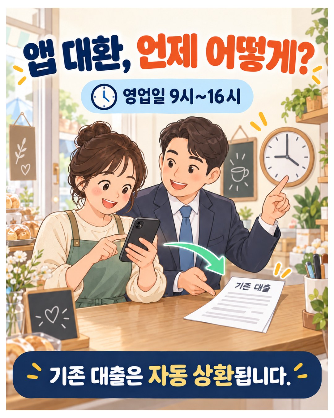 앱 대환, 언제 어떻게 — 은행 앱 갈아타기는 영업일 9시~16시, 기존 대출은 자동 상환