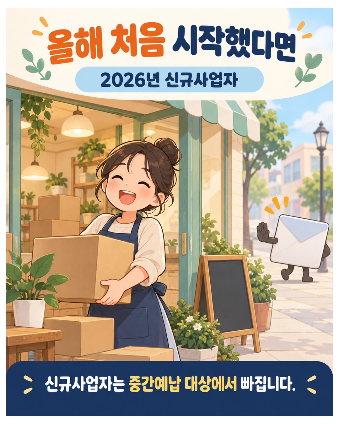 올해 처음 시작했다면 — 2026년 신규사업자는 중간예납 대상에서 빠짐