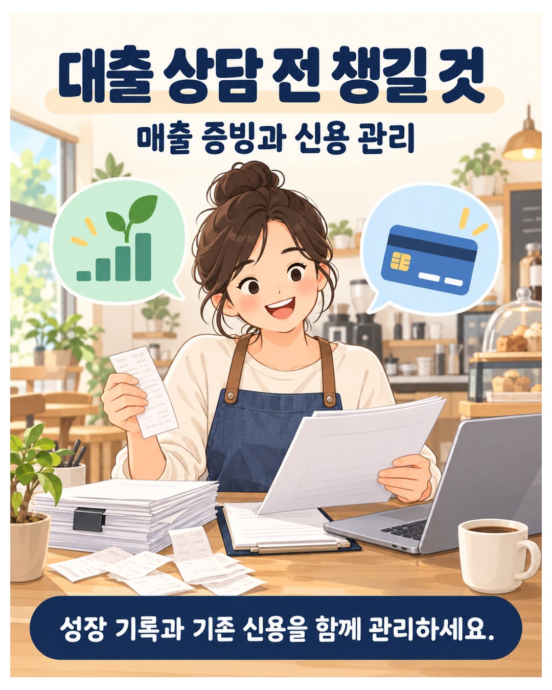 대출 상담 전 챙길 것 — 매출 증빙과 신용 관리, 성장 기록과 기존 신용을 함께 관리